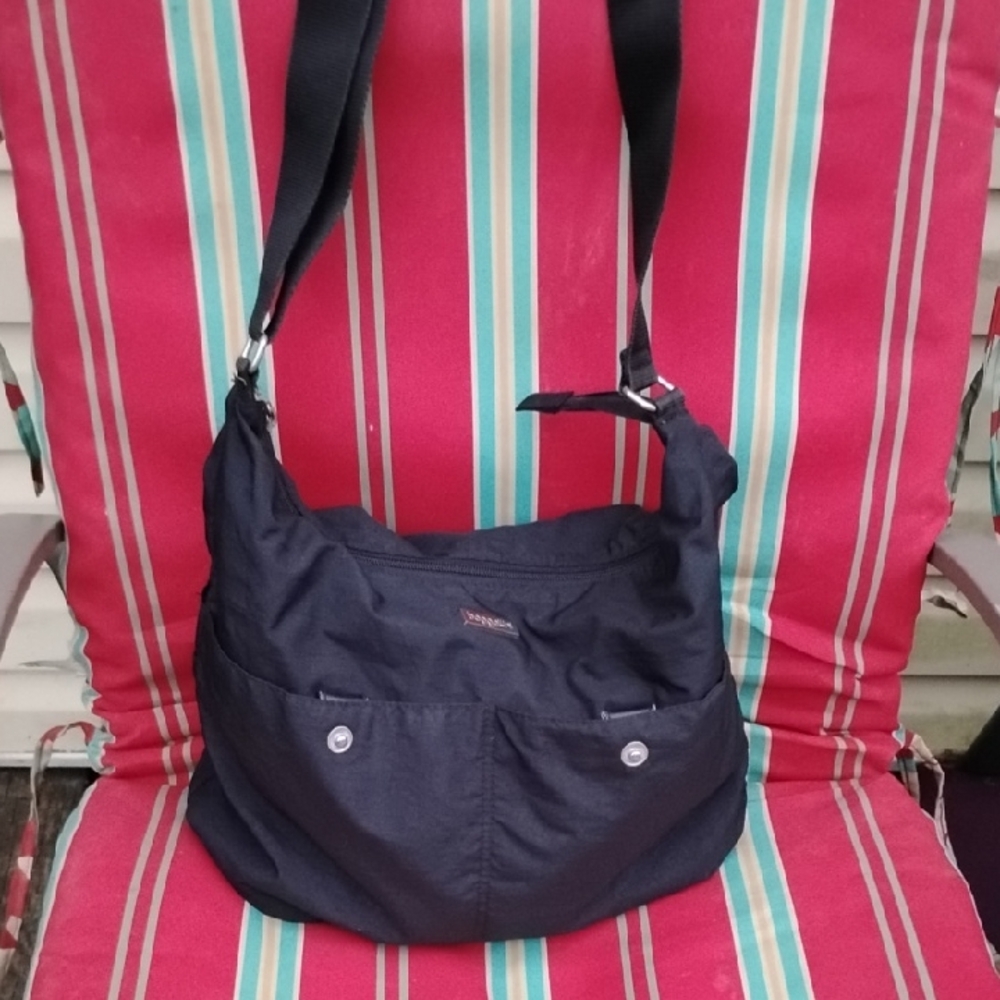 Elegant Black Shoulder Bag# Adjustable Strap